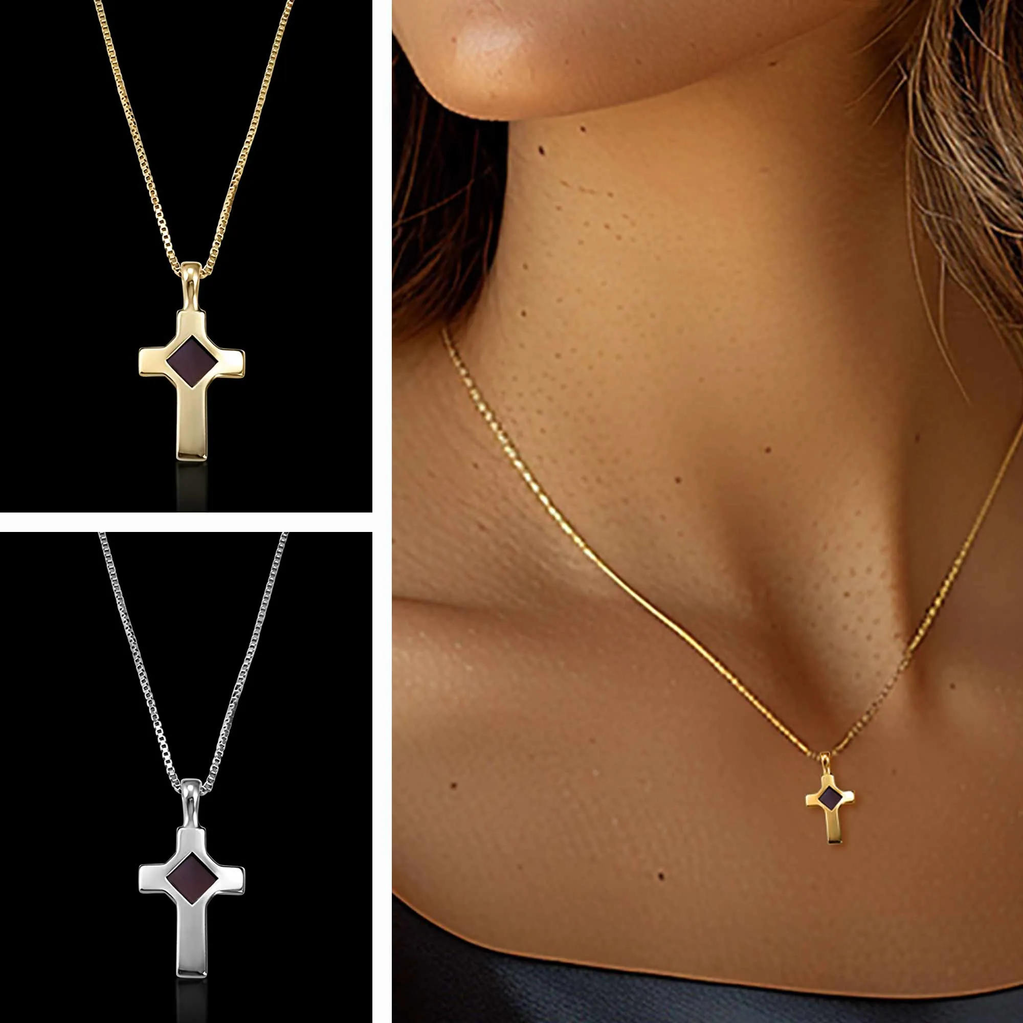 Biblical Necklace With Nano Holy Bible - Petite Cross Necklace