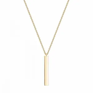 Birks Yellow Gold Vertical Bar Necklace