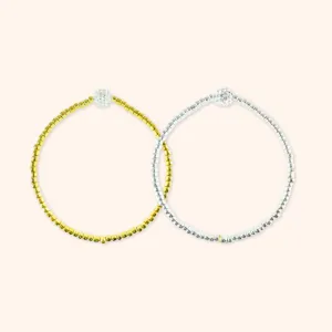 Black Tie Bracelet Duo