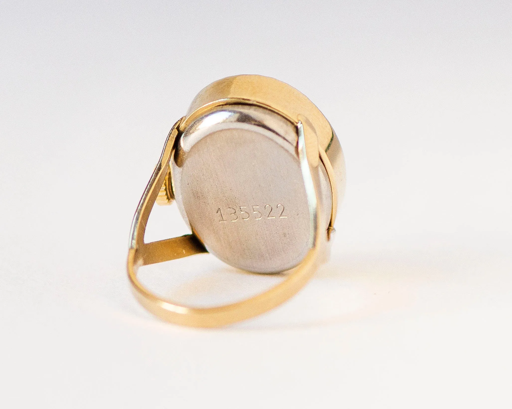 Black women watch ring Seagull, unused gold shade lady ring watch jewelry, cocktail accessory oval ring watch graduation gift watch ring