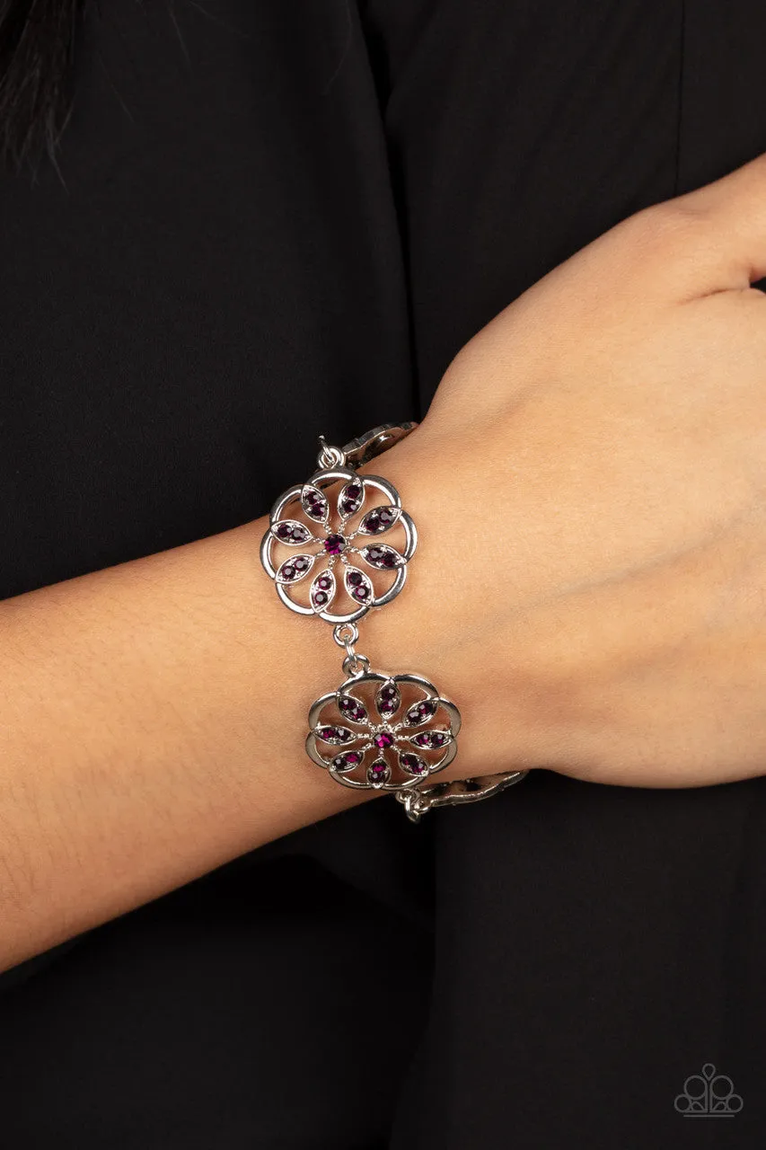 Blooming Bling Purple Paparazzi Bracelet
