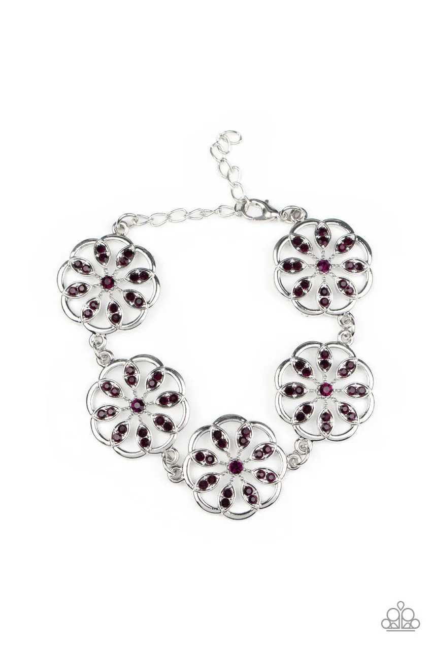 Blooming Bling Purple Paparazzi Bracelet