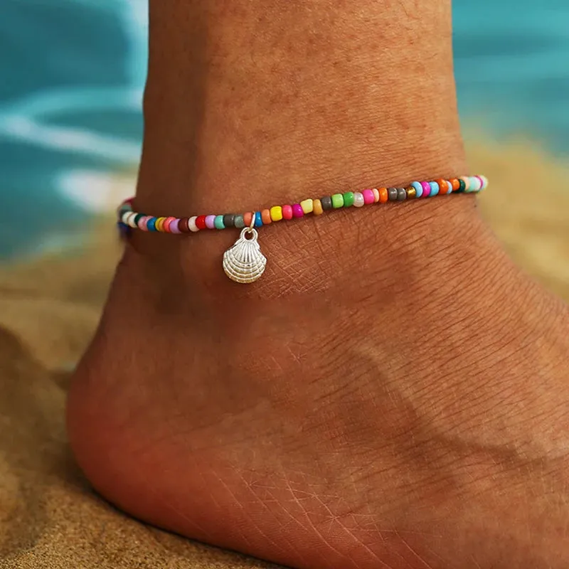 Bohemia Beads Ankle Bracelet, Body Jewelry