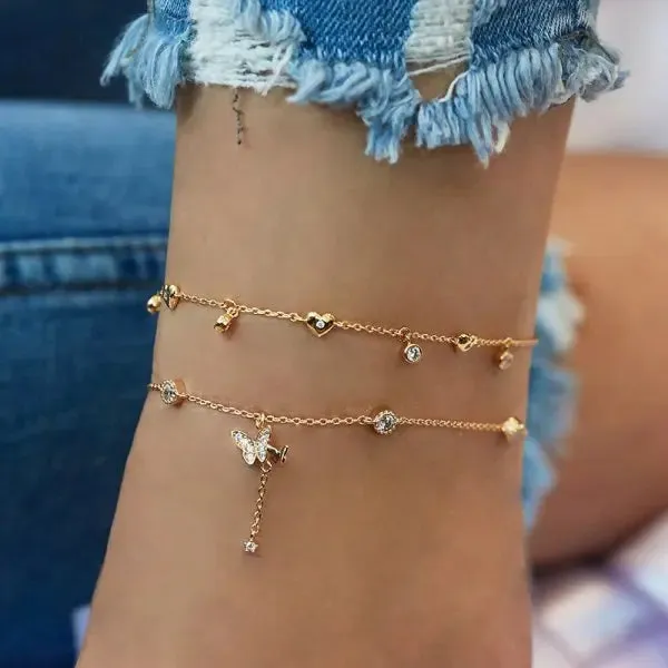 Bohemia Beads Ankle Bracelet, Body Jewelry