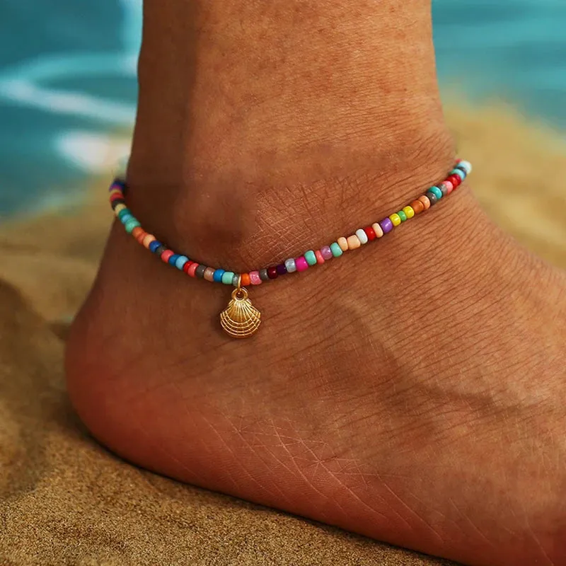 Bohemia Beads Ankle Bracelet, Body Jewelry