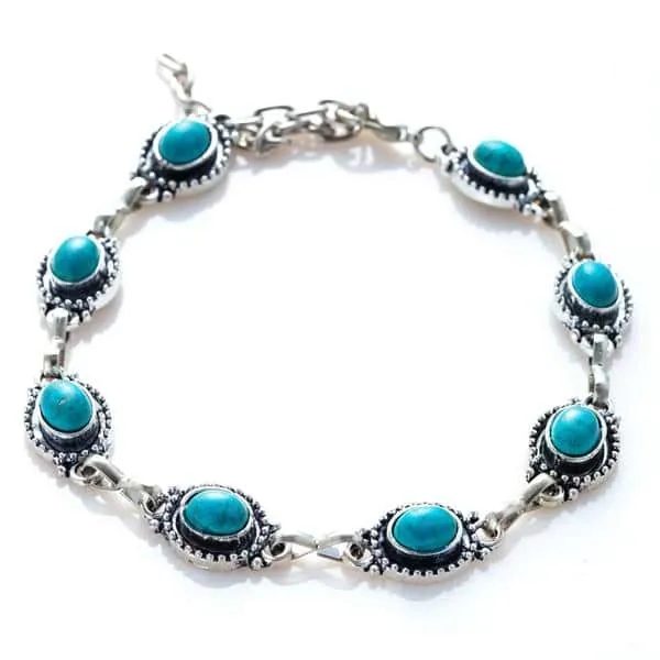 Bohemian Turquoise Anklet