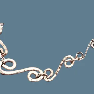 Boho Copper  Handmade S-Style Link Bracelet