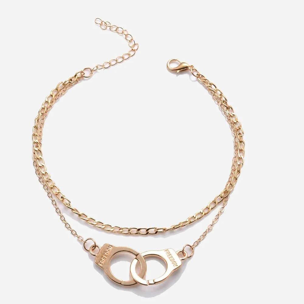 Boho Style Star Anklet Multilayer