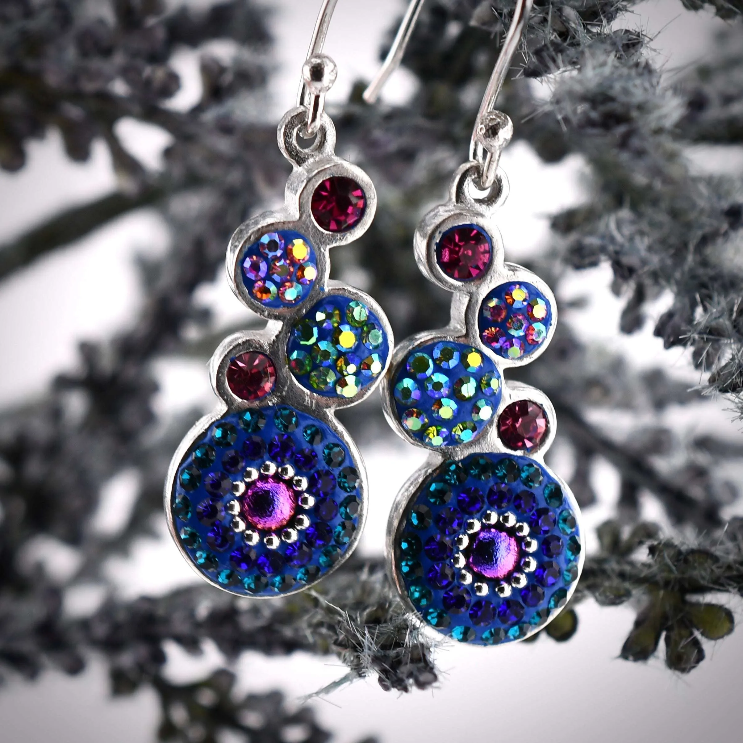 Bold Stacked Circles Earrings (Aurora)