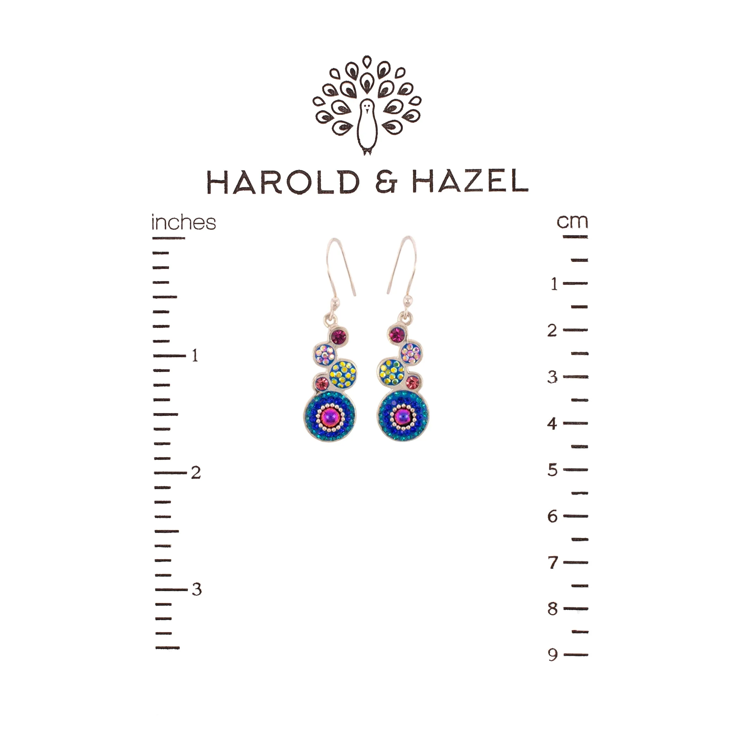 Bold Stacked Circles Earrings (Aurora)