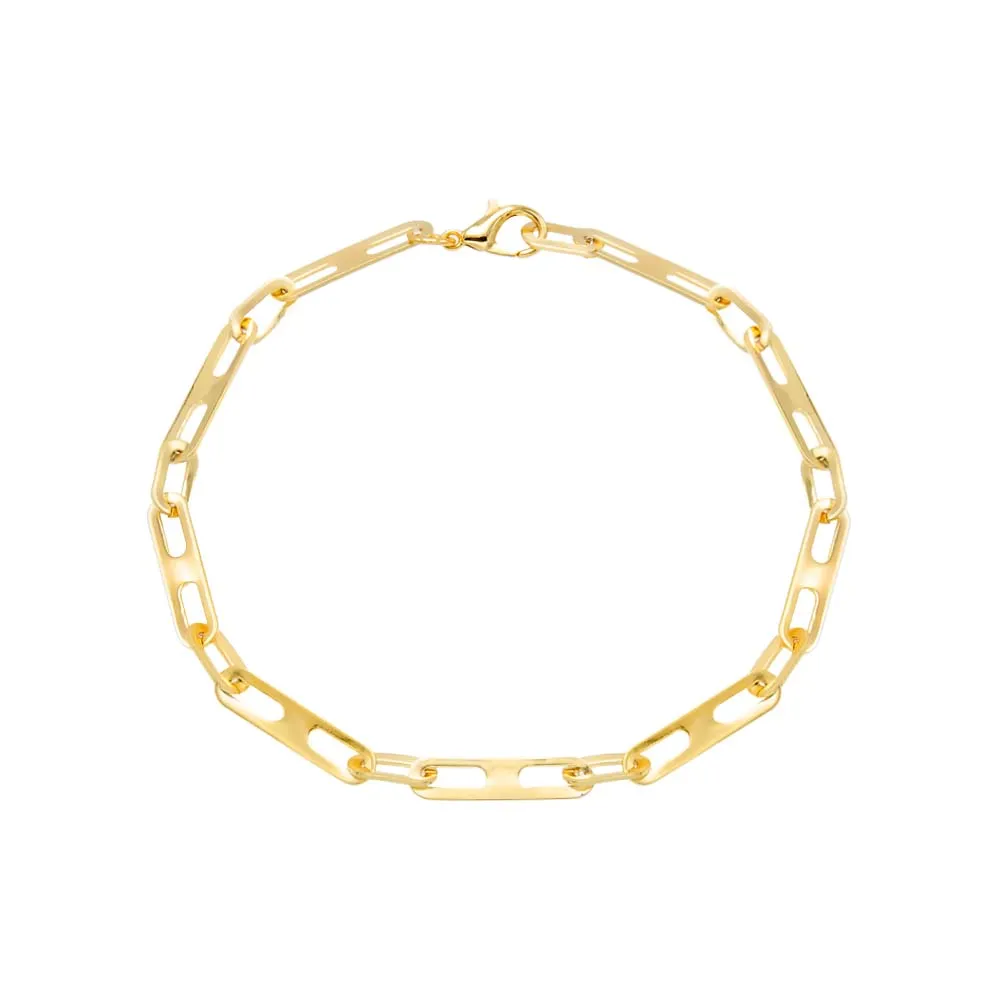 Boxed Elongated Mariner Chain Anklet