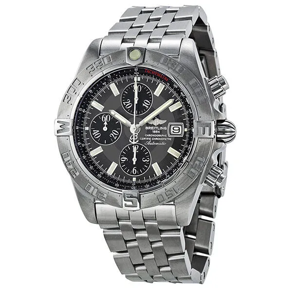 Breitling Chrono Galactic Chronograph Grey Dial Men's Watch A1336410-F517SS A1336410/F517