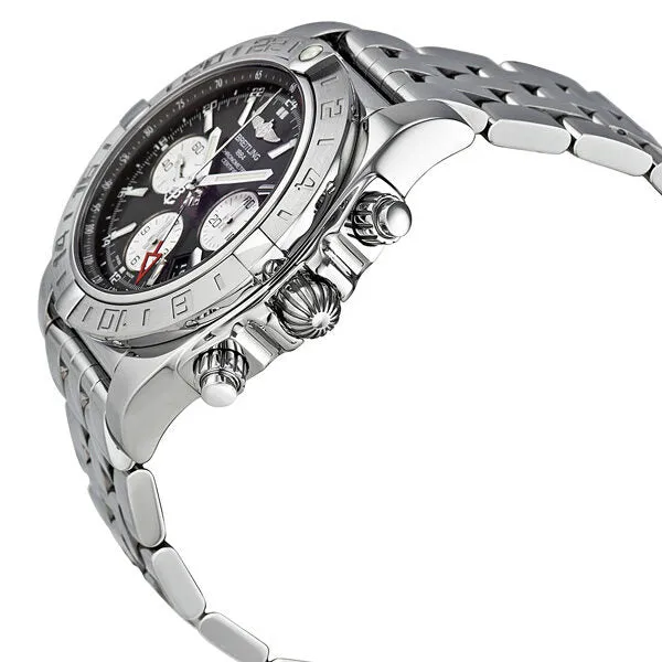 Breitling Chronomat 44 GMT Black Dial Men's Watch AB042011-BB56SS AB042011-BB56-375A