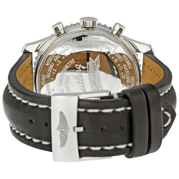 Breitling Montbrilliant Datora Silver Dial Chronograph Men's Watch A2133012-G518BKLT A2133012/G518