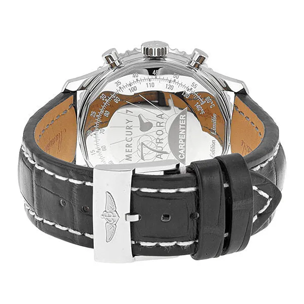 Breitling Navitimer Cosmonaute Black Dial Leather Men's Watch AB021012-BB59BKCT