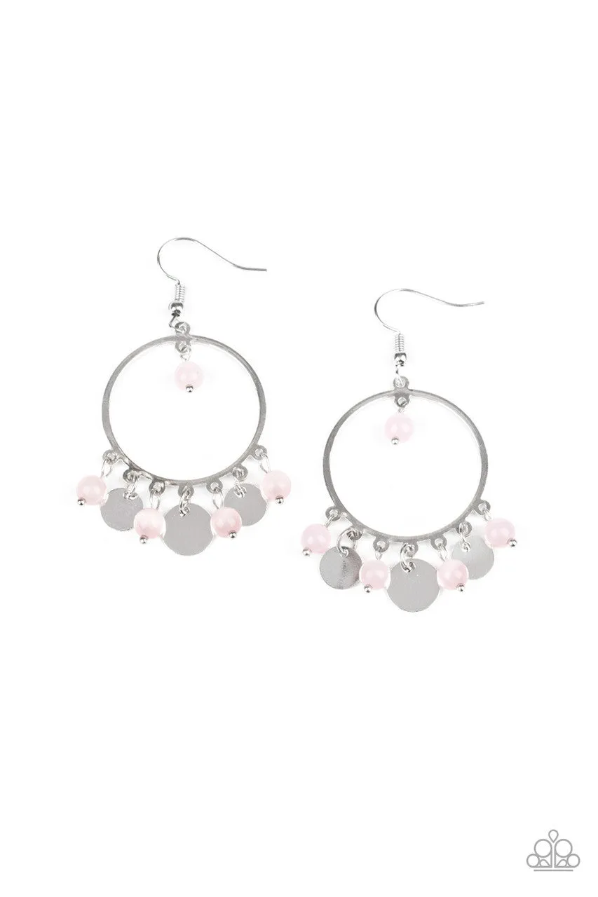 Bubbly Buoyancy Pink Paparazzi Earrings