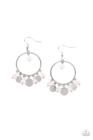 Bubbly Buoyancy Pink Paparazzi Earrings