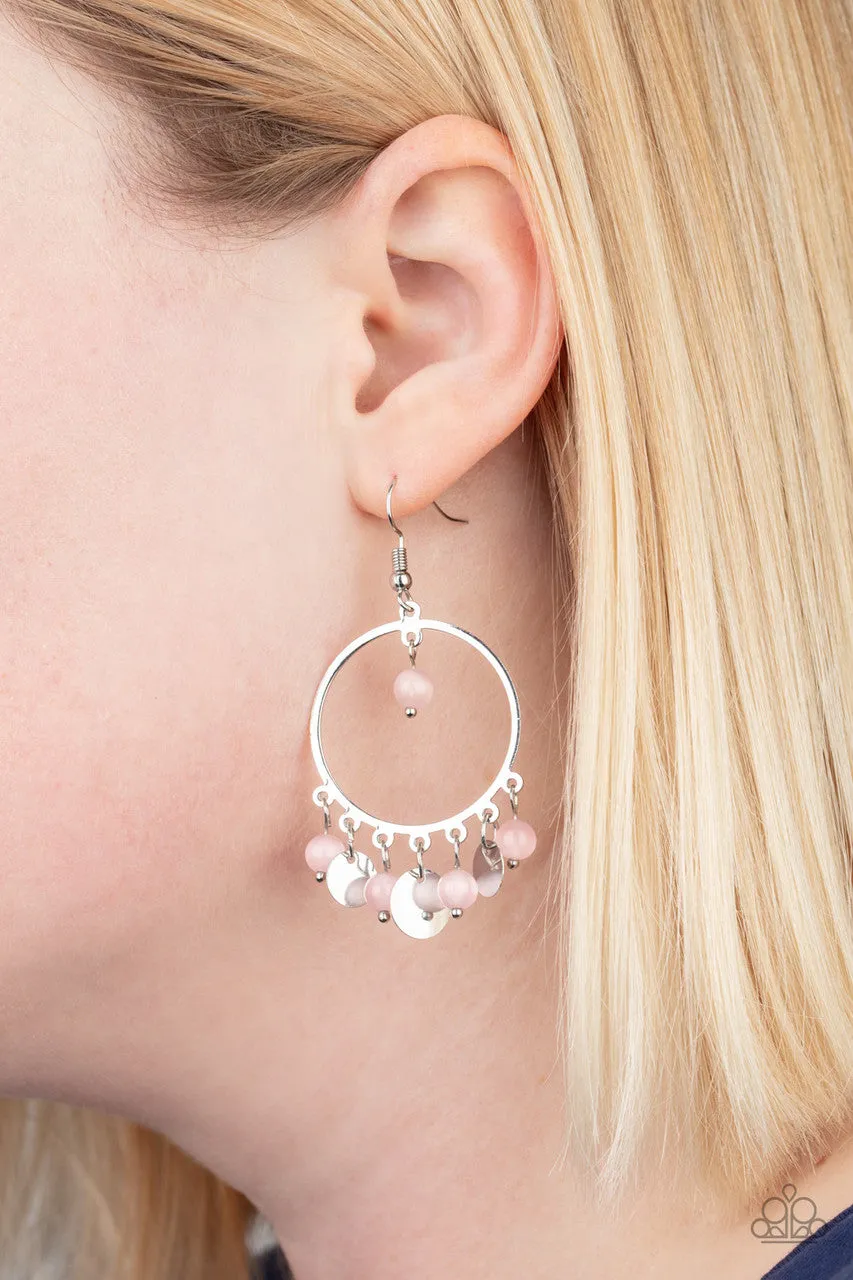 Bubbly Buoyancy Pink Paparazzi Earrings