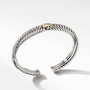 Cable Loop Bracelet with 18K Gold, Size Medium