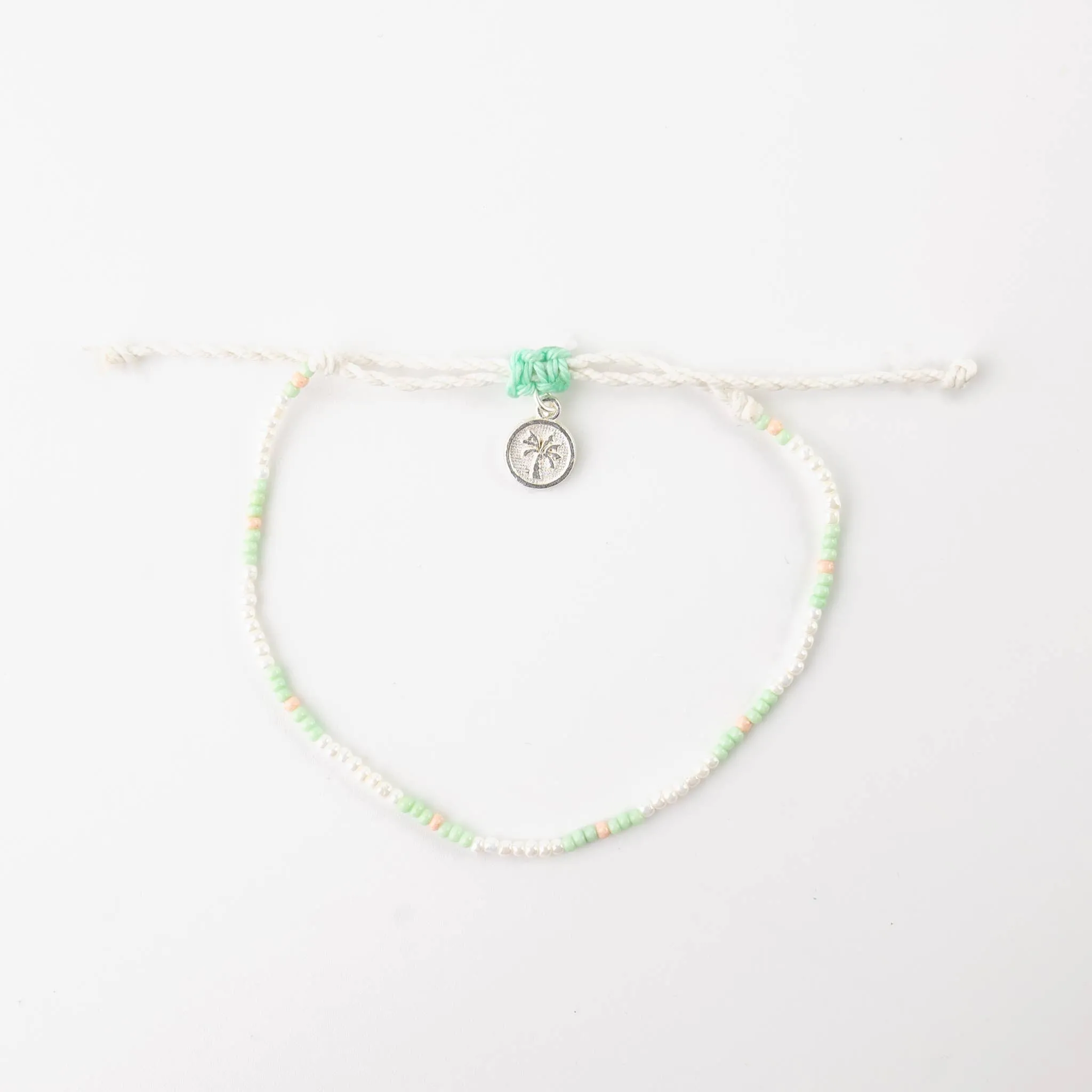 Cali Surf Anklet, Beaded Anklet, Surfer Jewelry, Boho