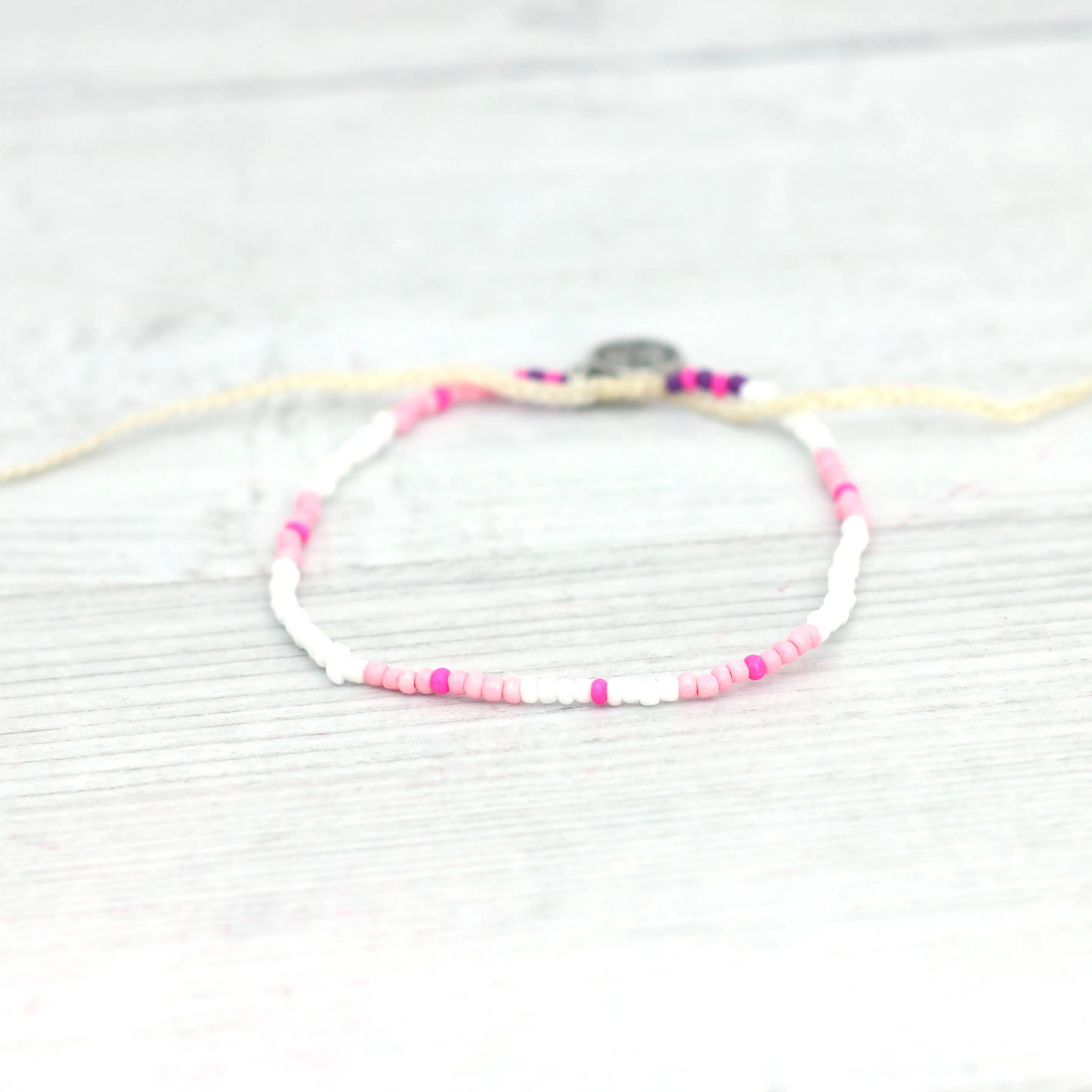 Cali Surf Anklet, Beaded Anklet, Surfer Jewelry, Boho