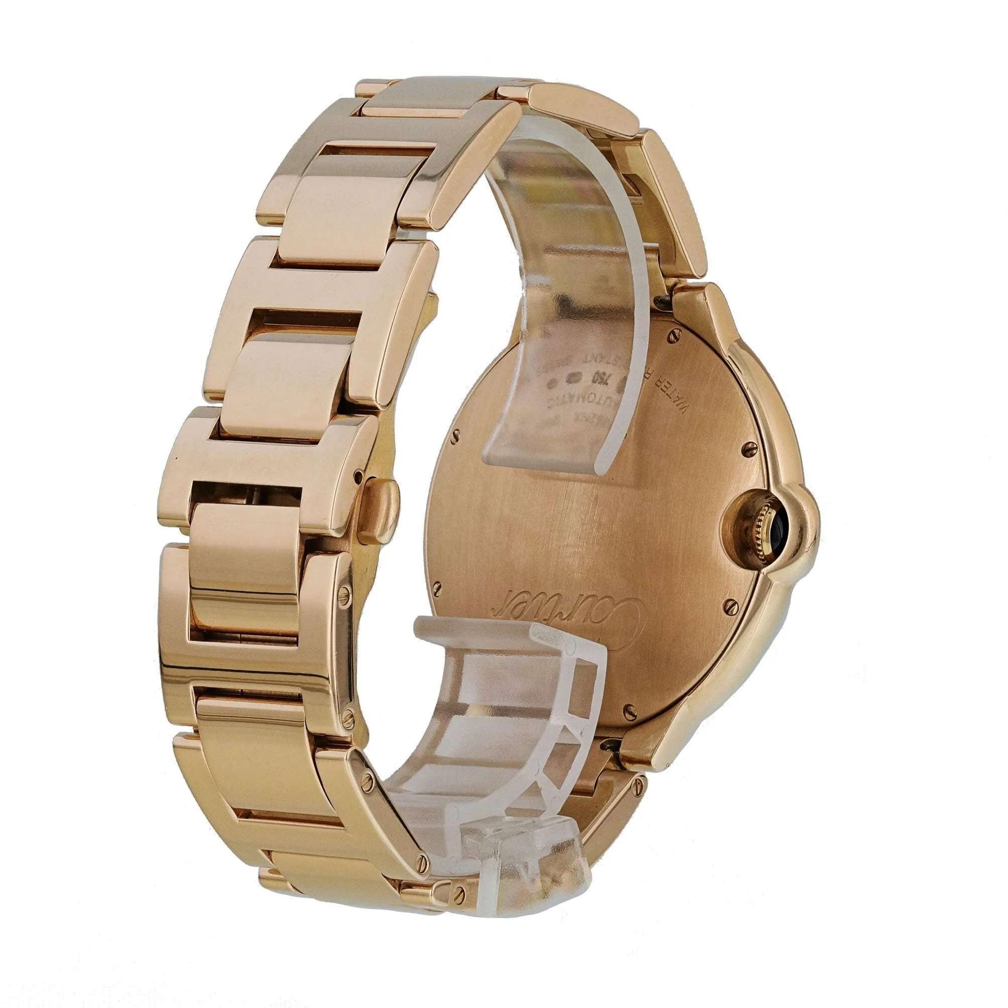 Cartier Ballon Bleu 2999 18k Rose Gold Mens Watch