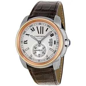 Cartier Calibre De Cartier Mechanical Silver Dial Men's Watch W7100039