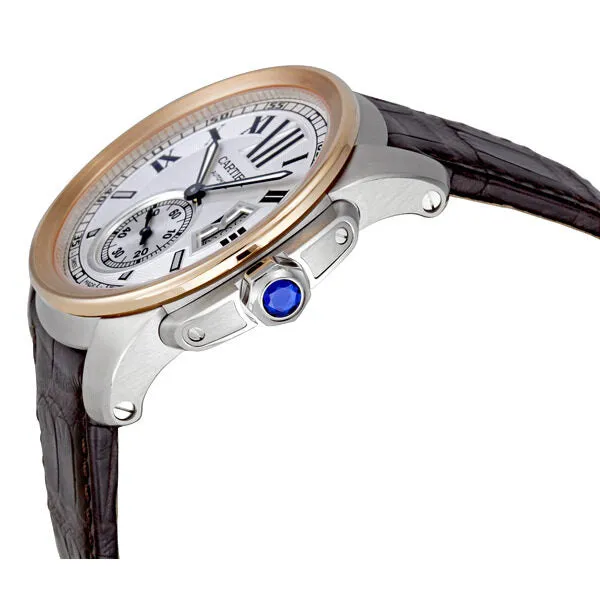 Cartier Calibre De Cartier Mechanical Silver Dial Men's Watch W7100039