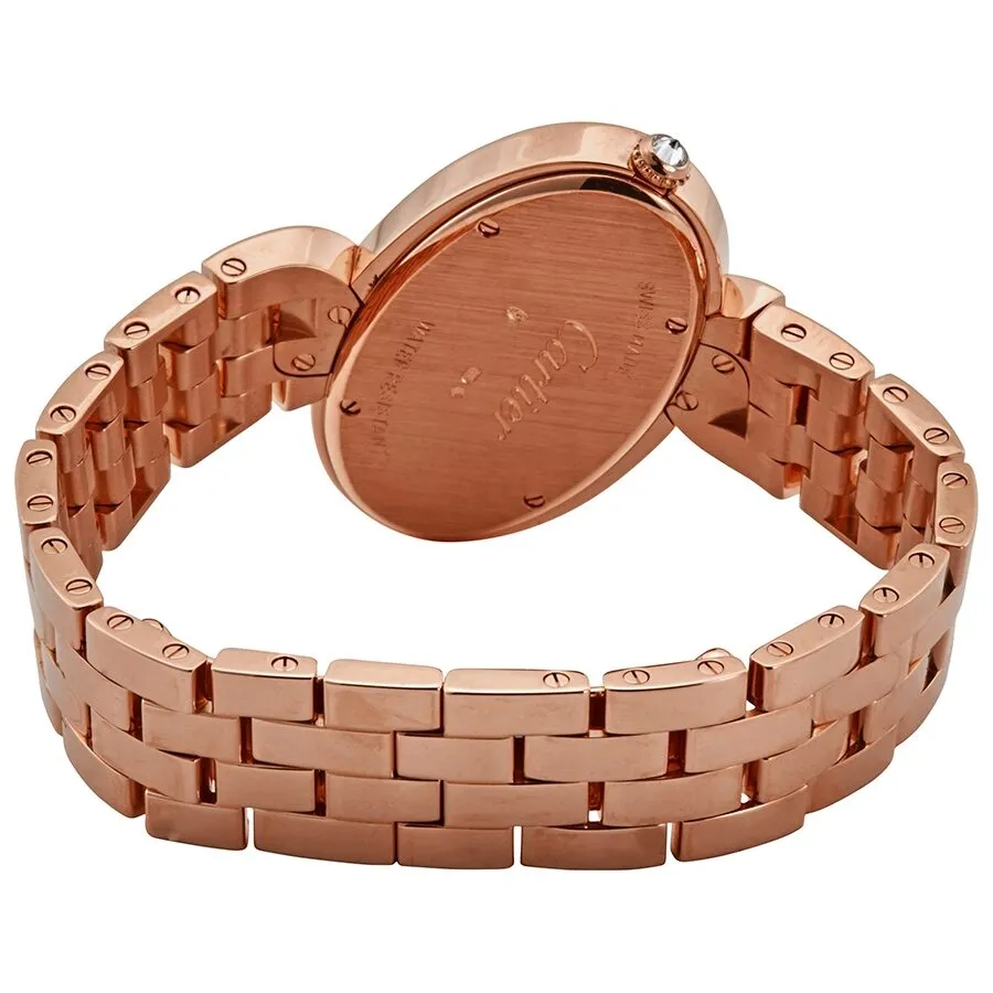 Cartier Delices De Cartier Diamond 18k Rose Gold Ladies Watch WG800006