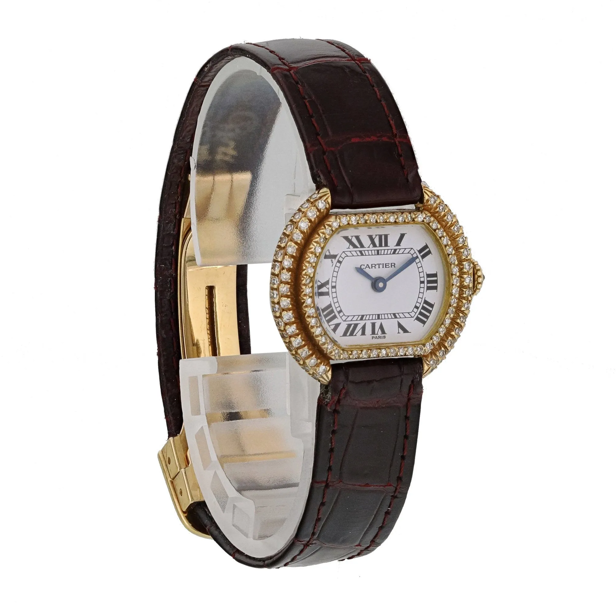Cartier Paris Ellipse Gondole 18k Yellow Gold Ladies Watch