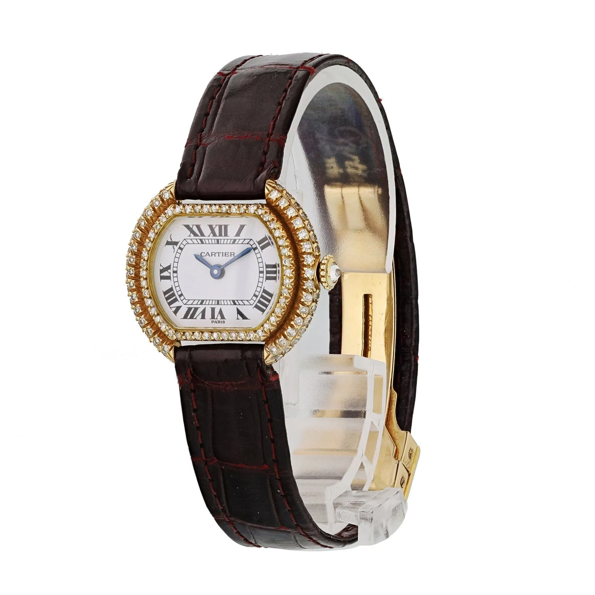 Cartier Paris Ellipse Gondole 18k Yellow Gold Ladies Watch