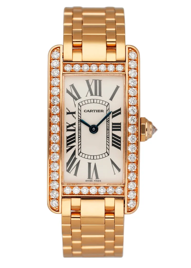 Cartier Tank Americaine WB7079M5/2503 Diamond Ladies Watch