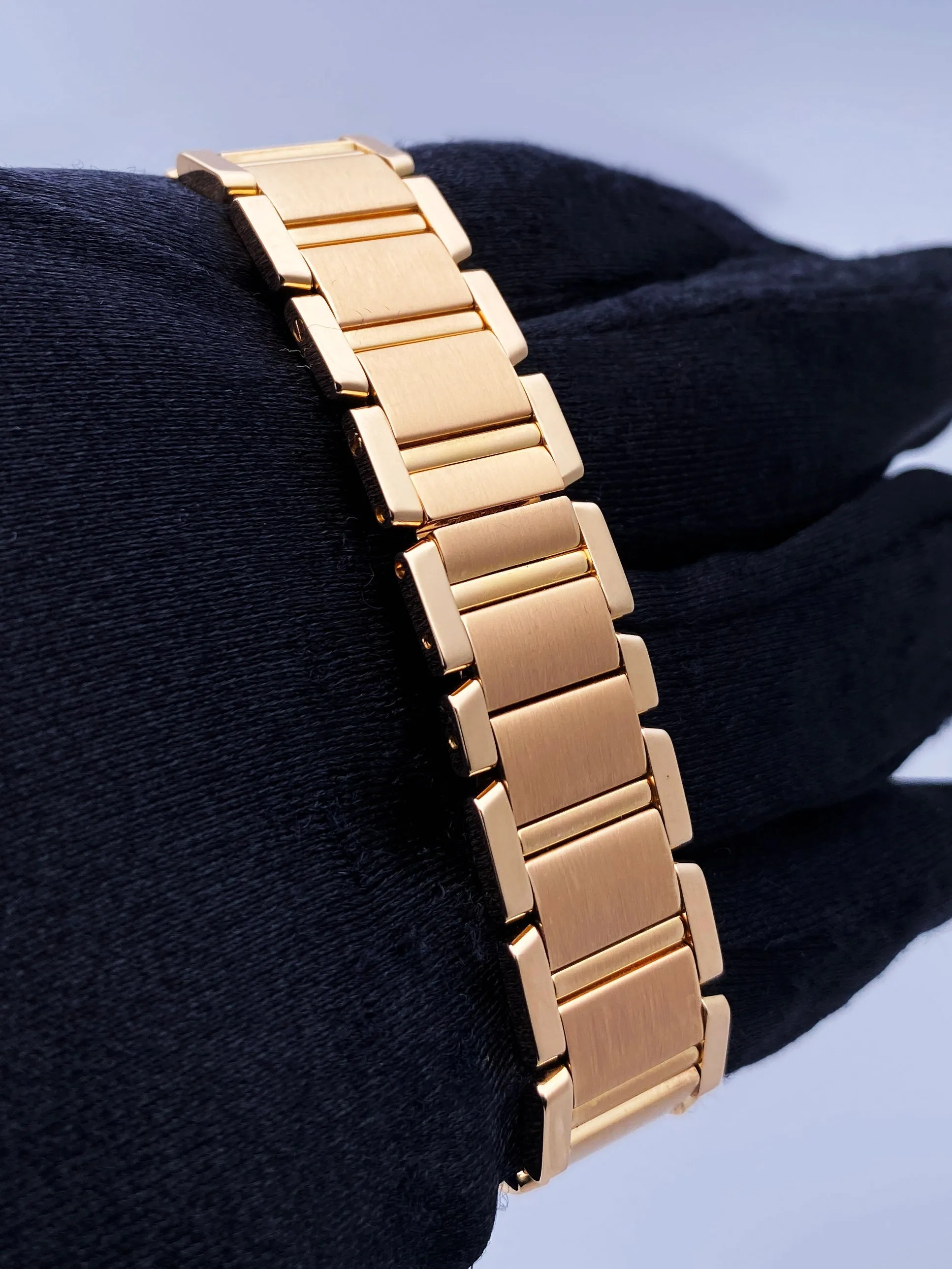 Cartier Tank Francaise WE10456H 18K Rose Gold Ladies Watch Box Papers