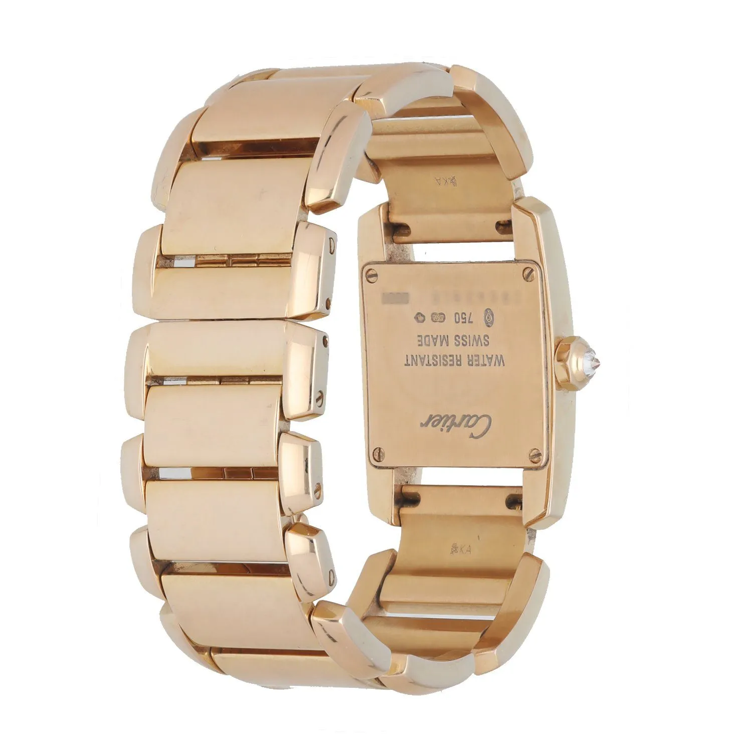 Cartier Tankissime 2801 18k Rose Gold Quartz Ladies Watch