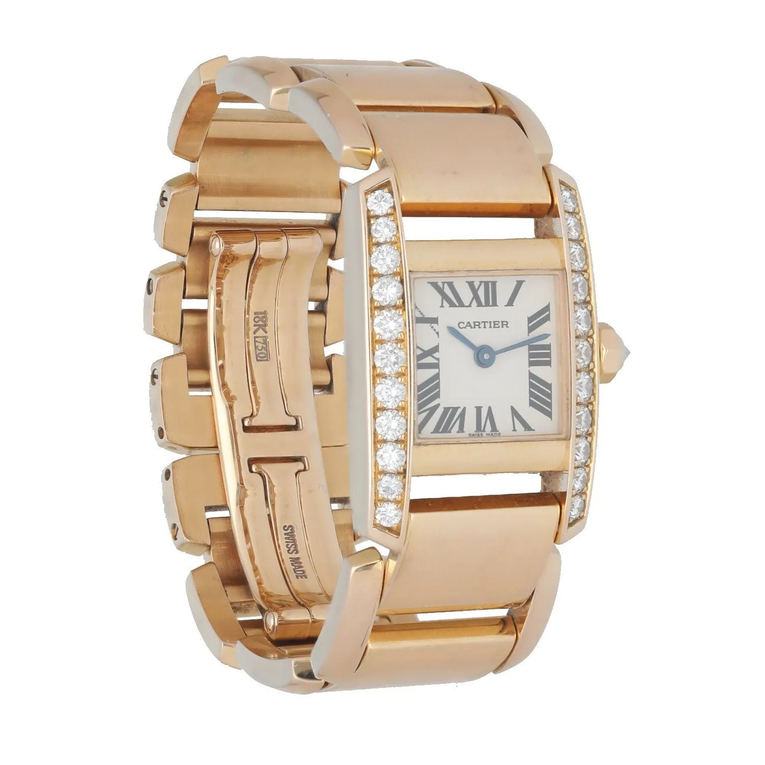 Cartier Tankissime 2801 18k Rose Gold Quartz Ladies Watch