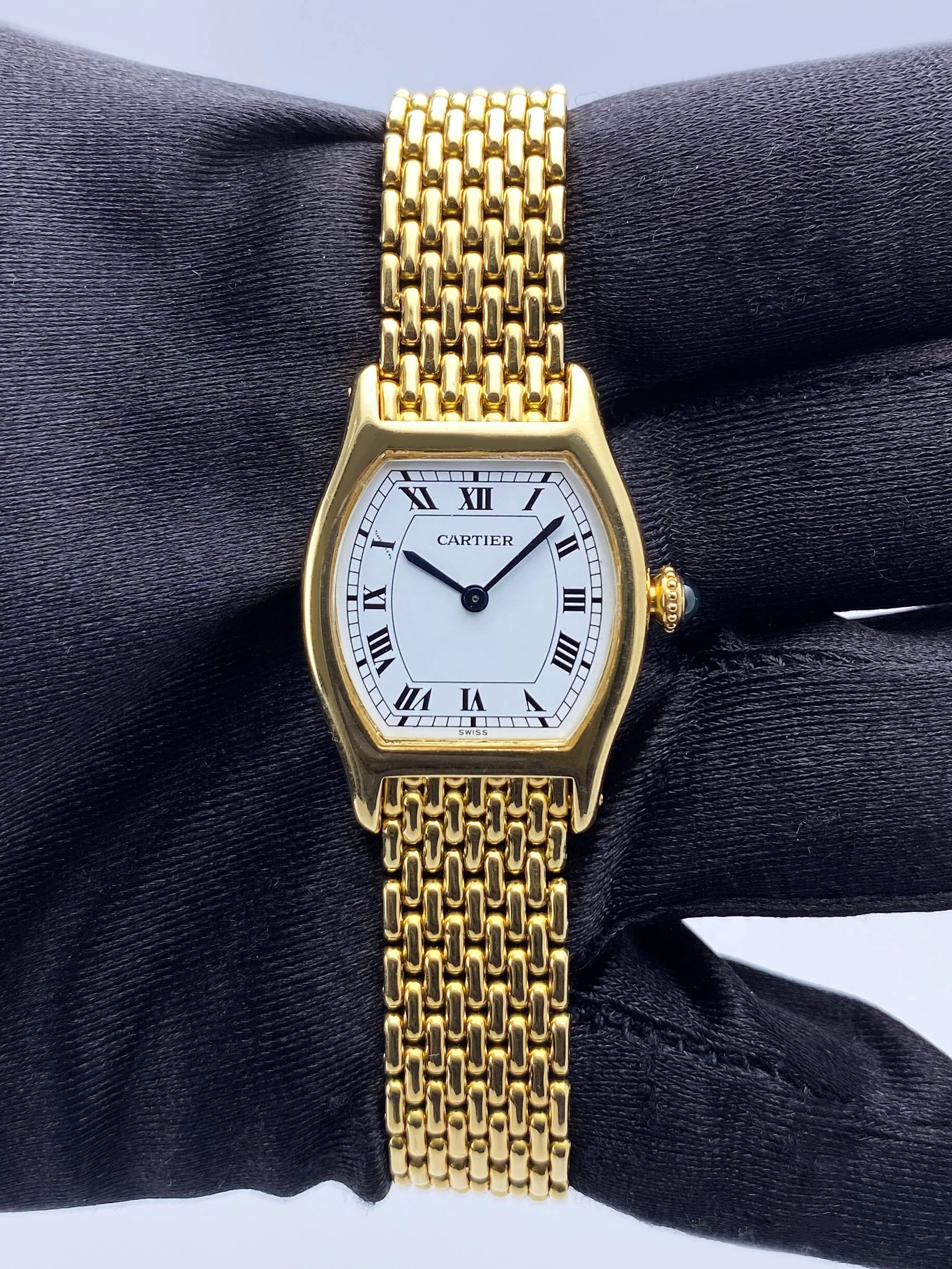 Cartier Tortue Paris 18K Yellow Gold Ladies Watch