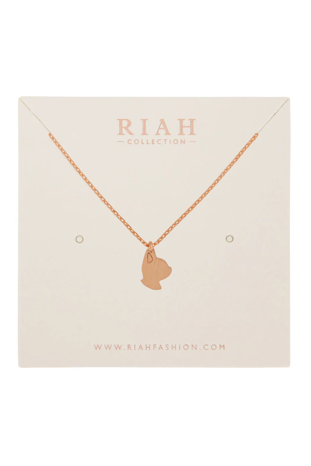 Cast Cat Pave Necklace
