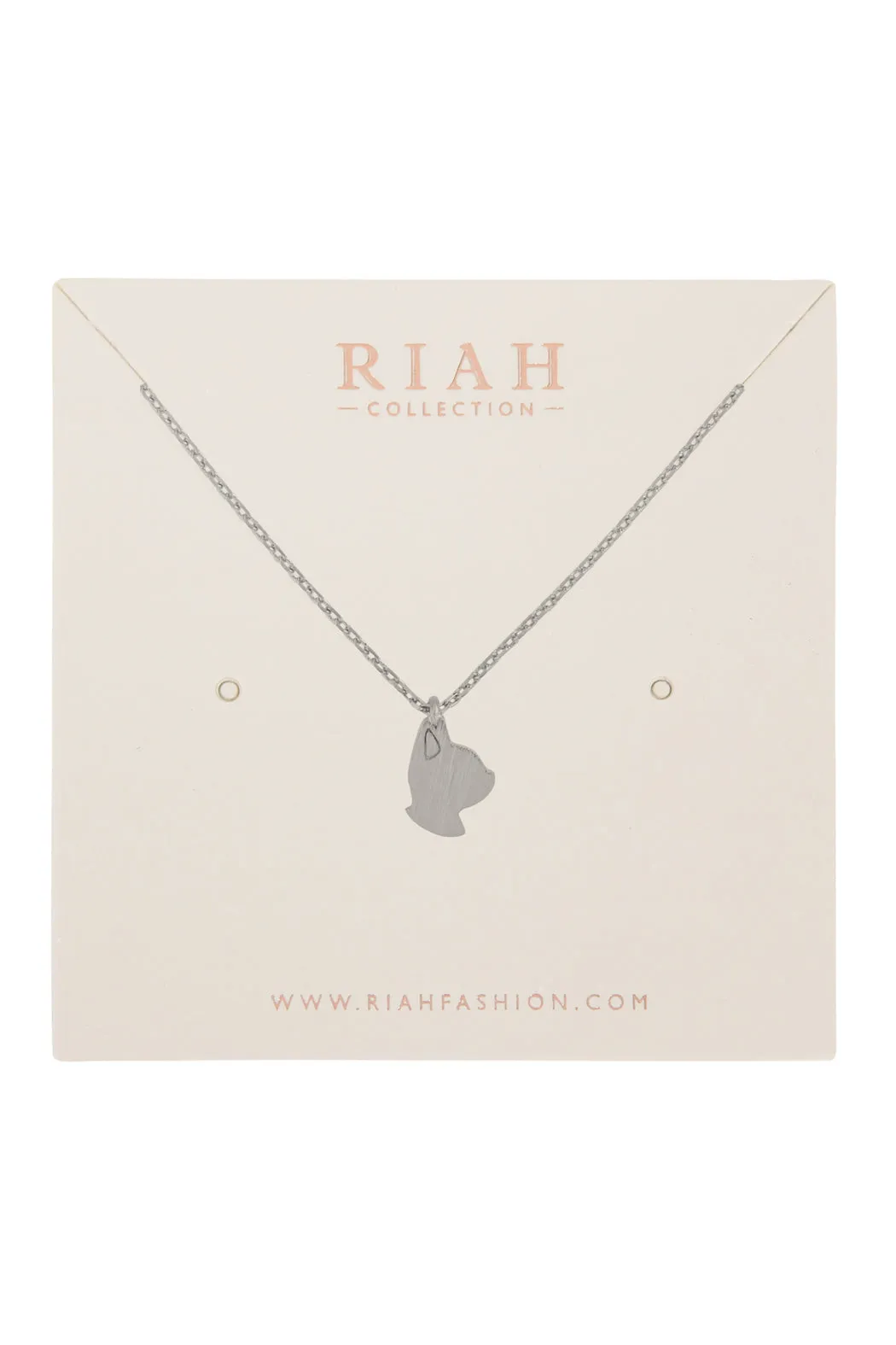 Cast Cat Pave Necklace