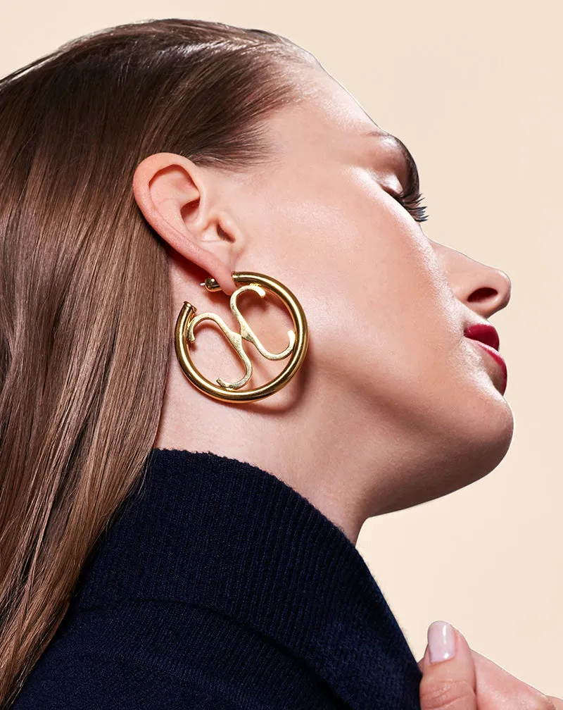 CC Logo Hoop Earring