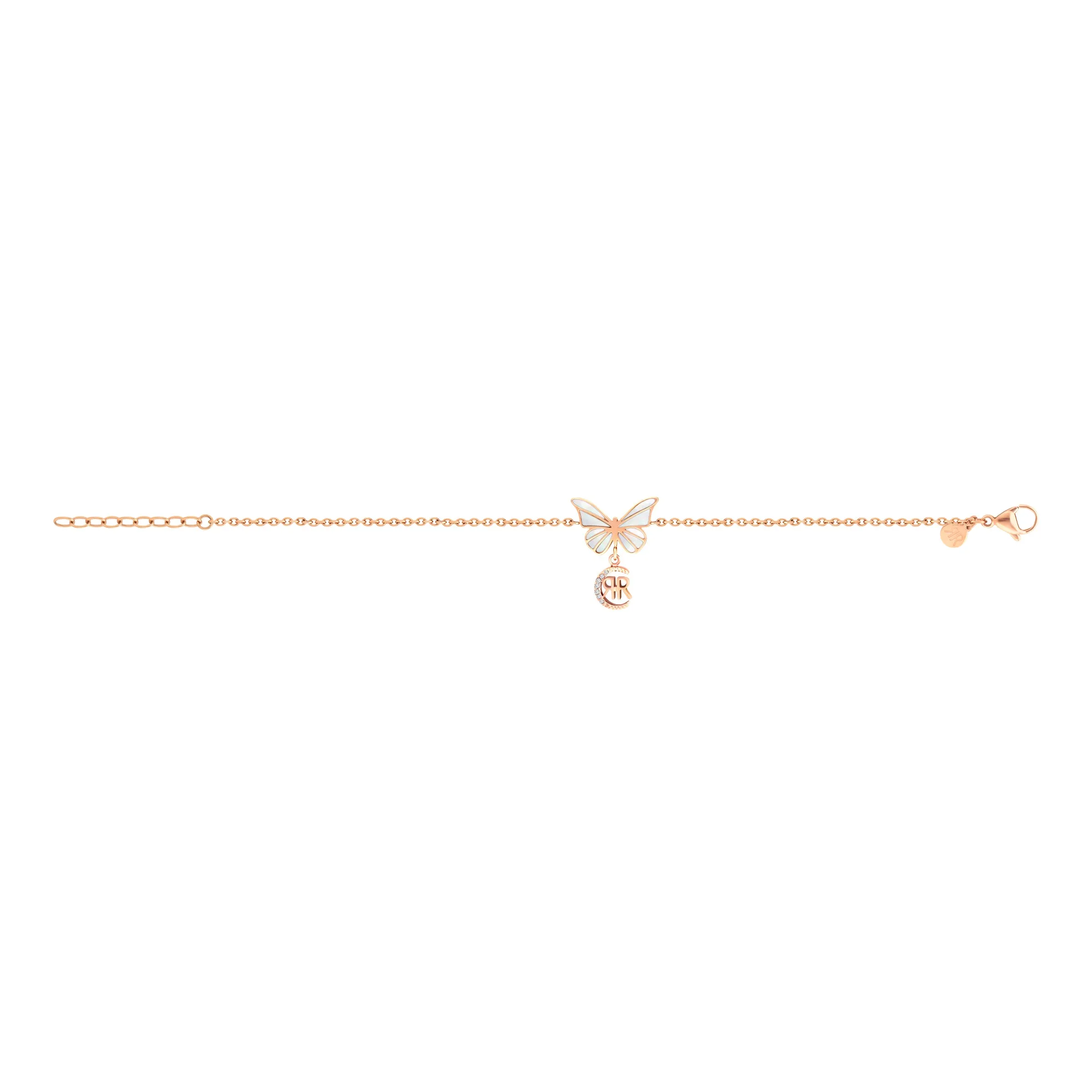 Cerruti Butterfly Rose Gold Bracelet