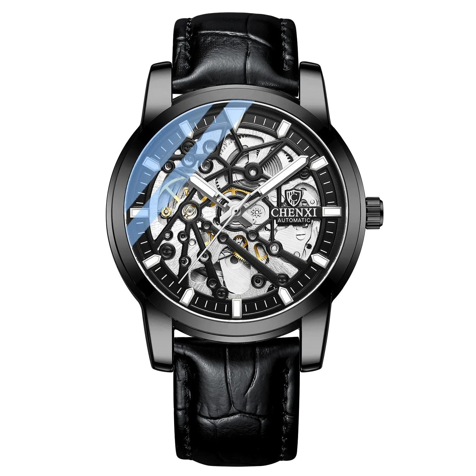CHENXI Mens Watches Tourbillon Waterproof Automatic Mechanical Watch Men Top Brand Luxury Stainless Steel Business Wristwatch