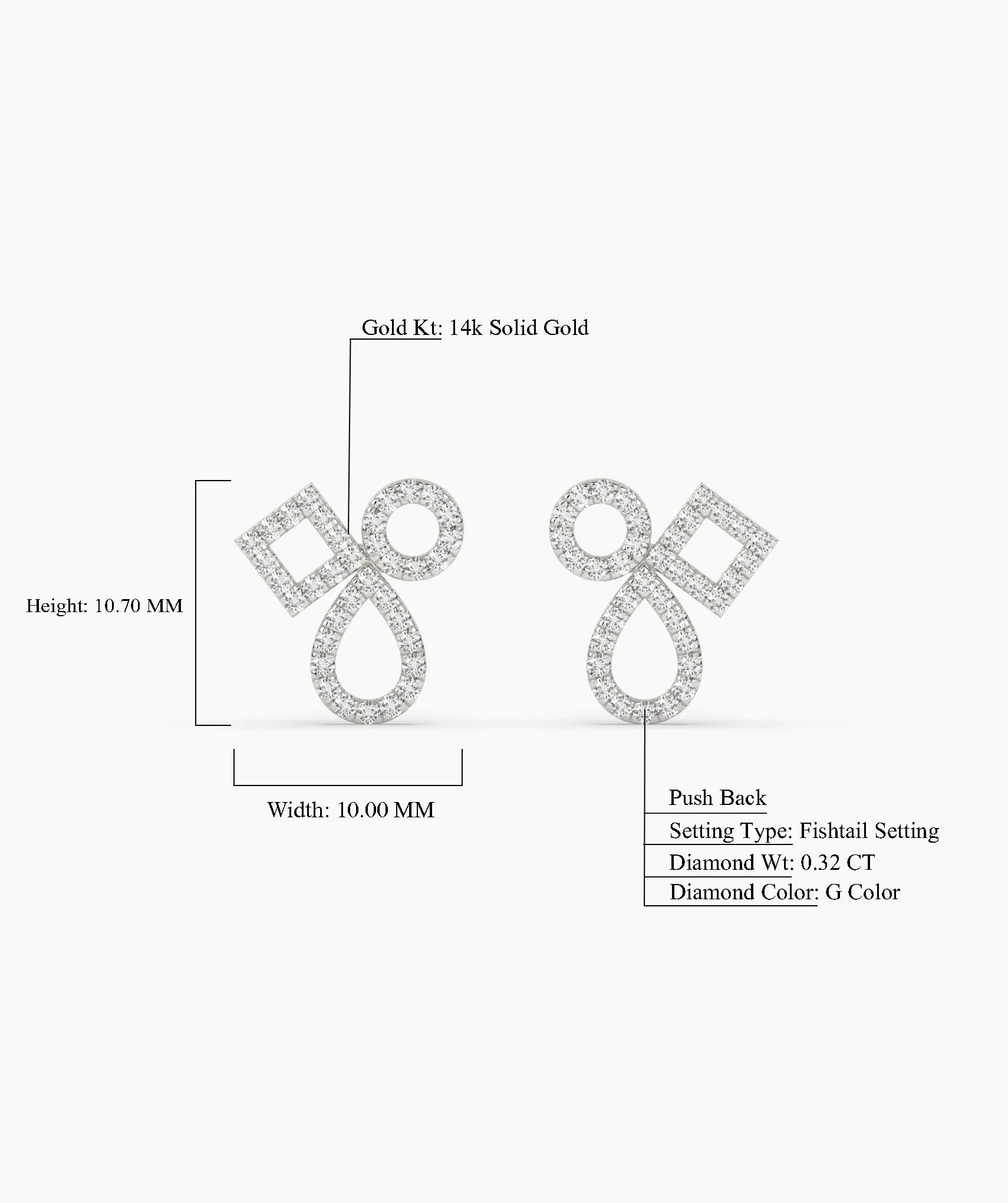 Chic Interlace Diamond Earrings