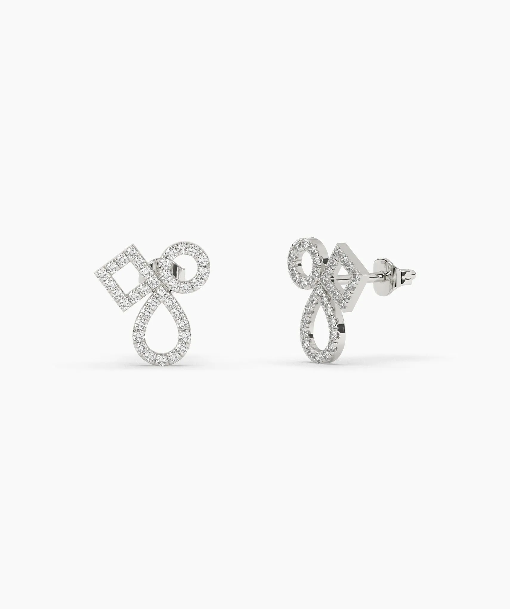 Chic Interlace Diamond Earrings