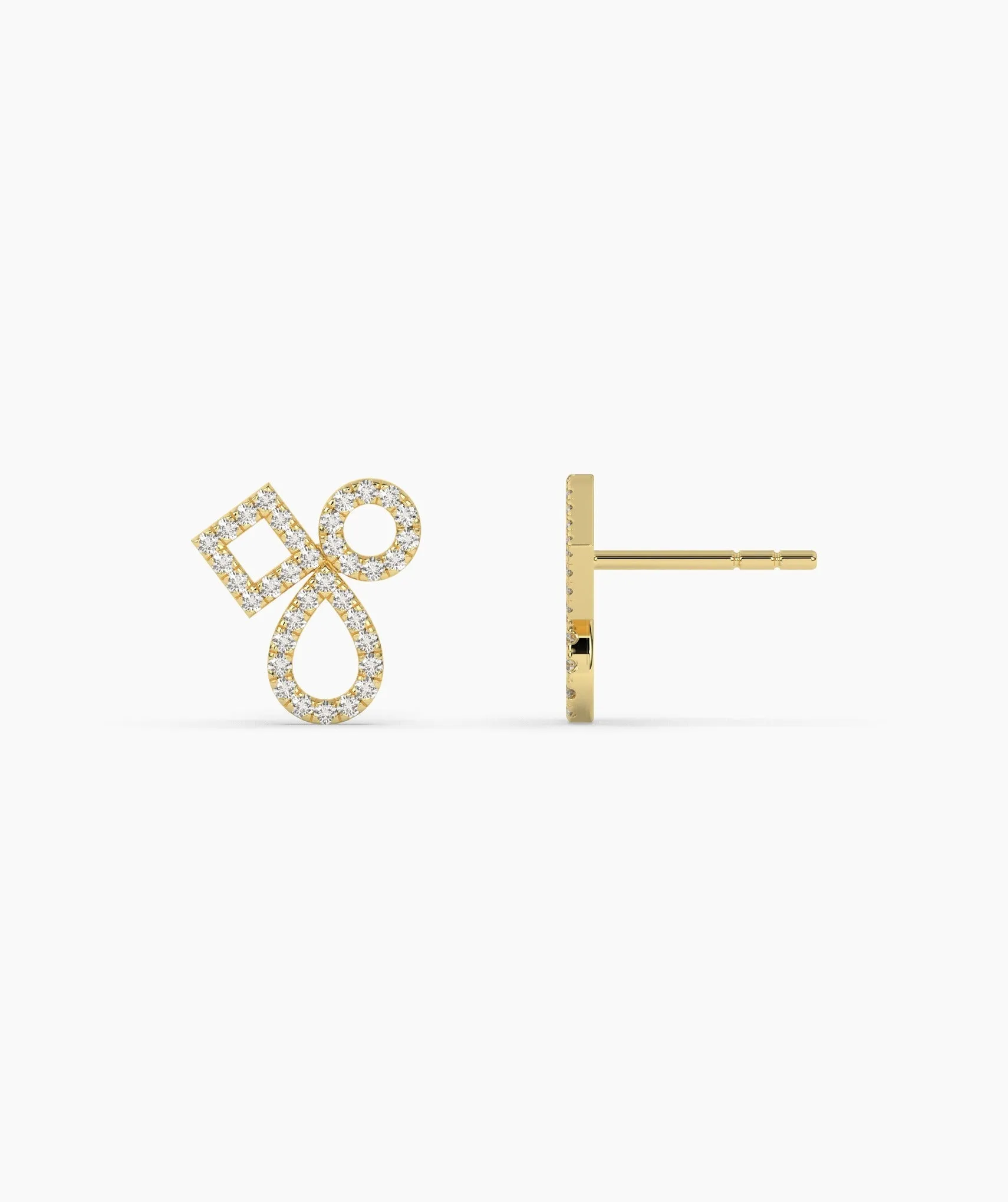 Chic Interlace Diamond Earrings