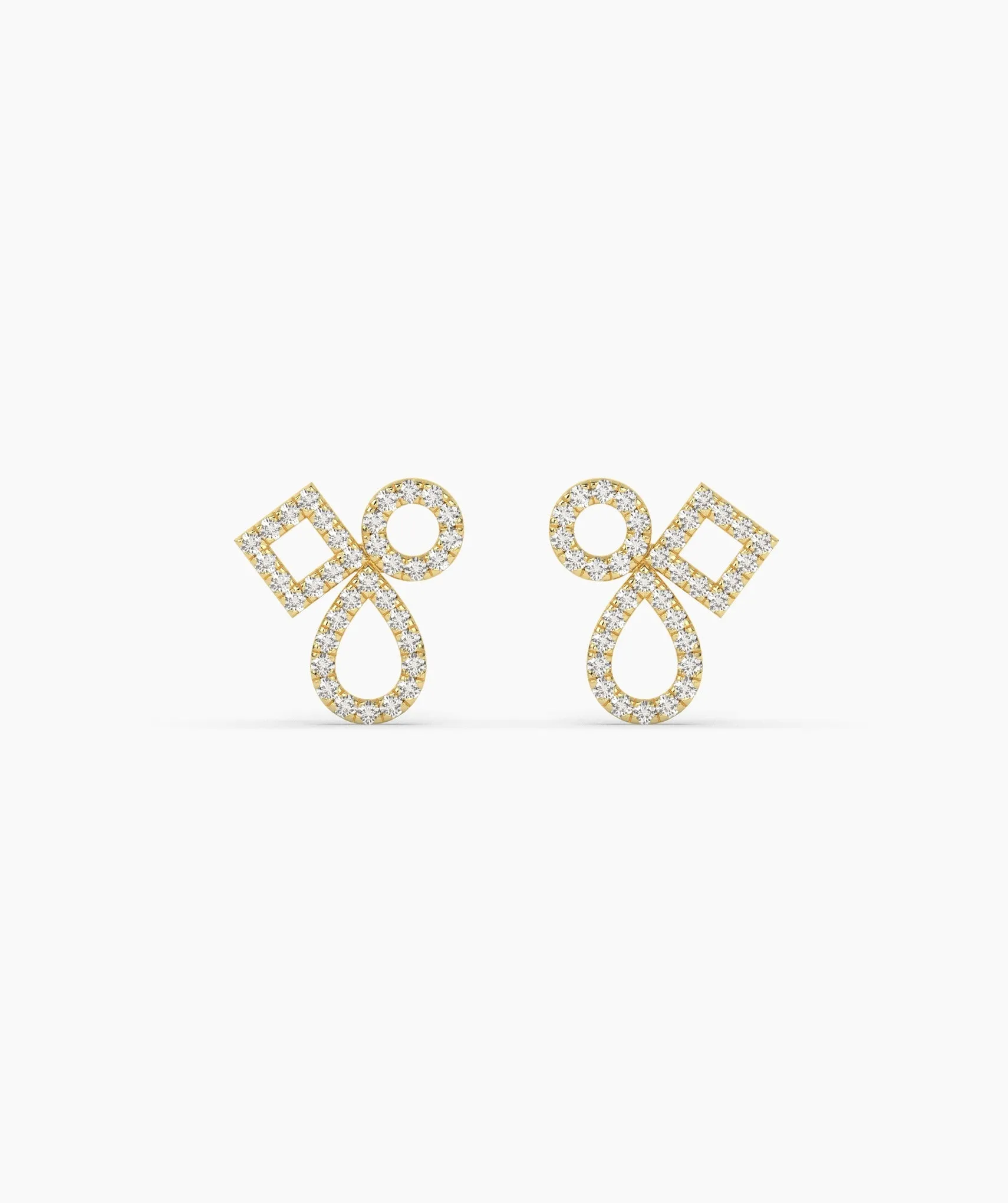 Chic Interlace Diamond Earrings