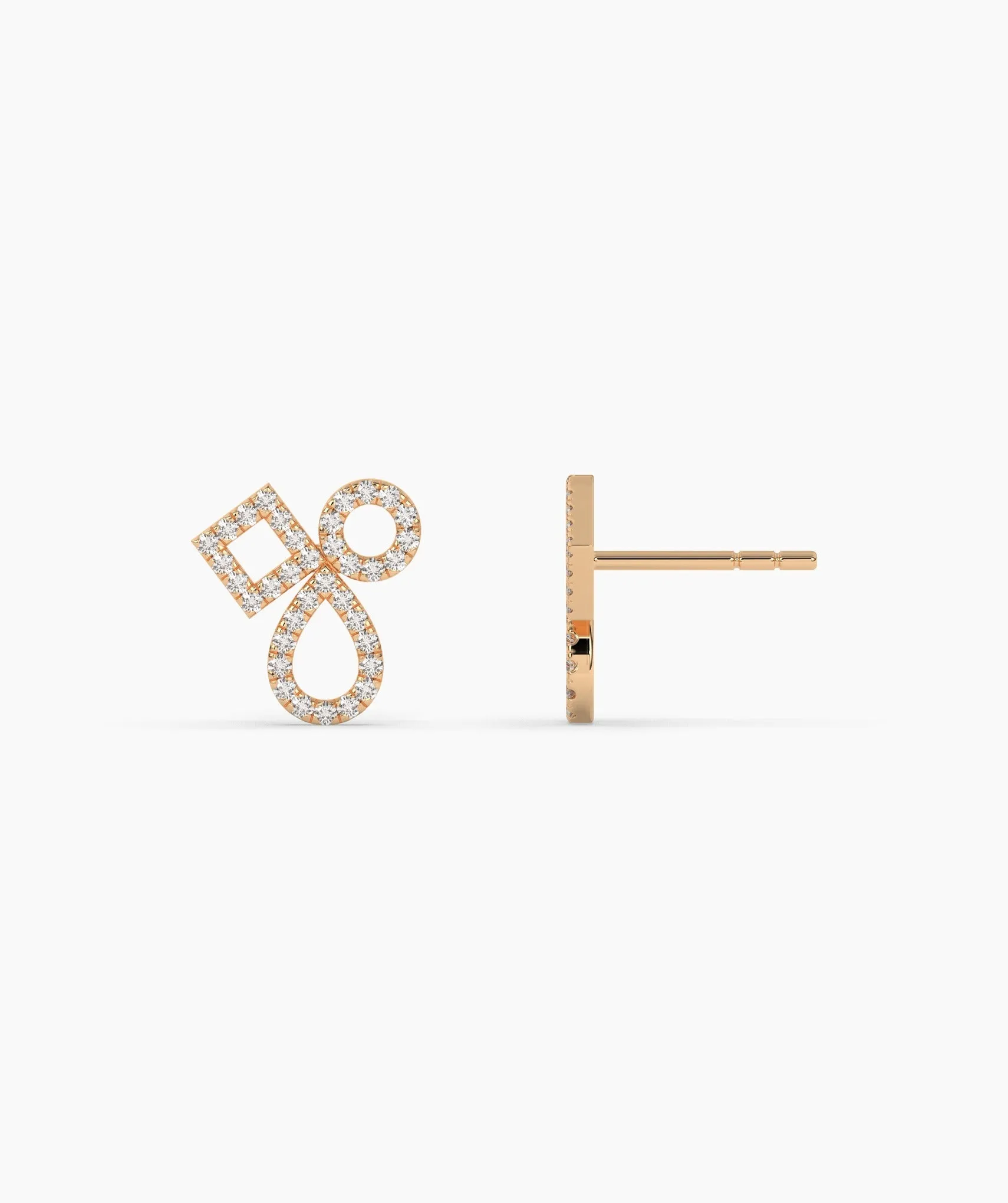 Chic Interlace Diamond Earrings