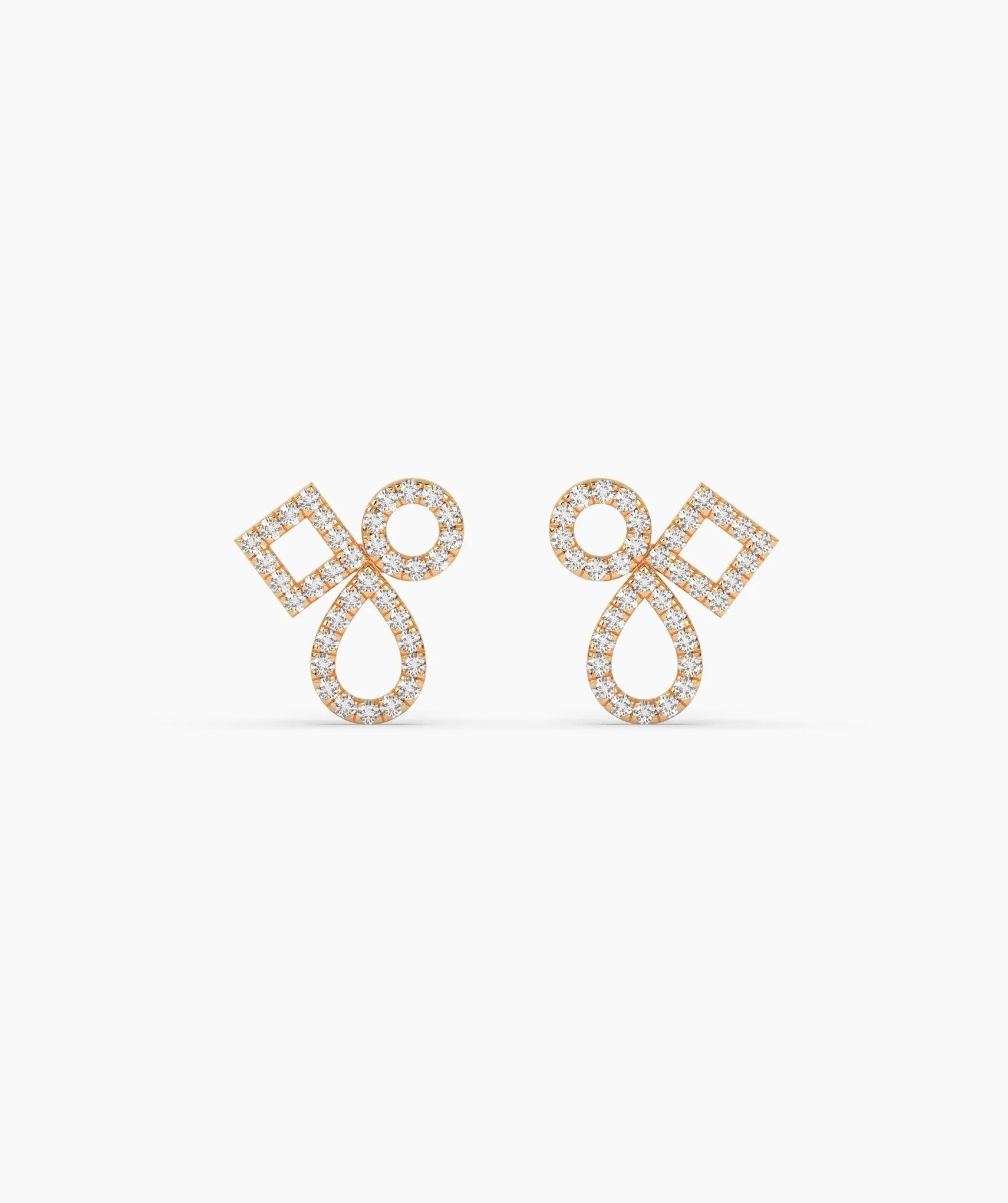 Chic Interlace Diamond Earrings