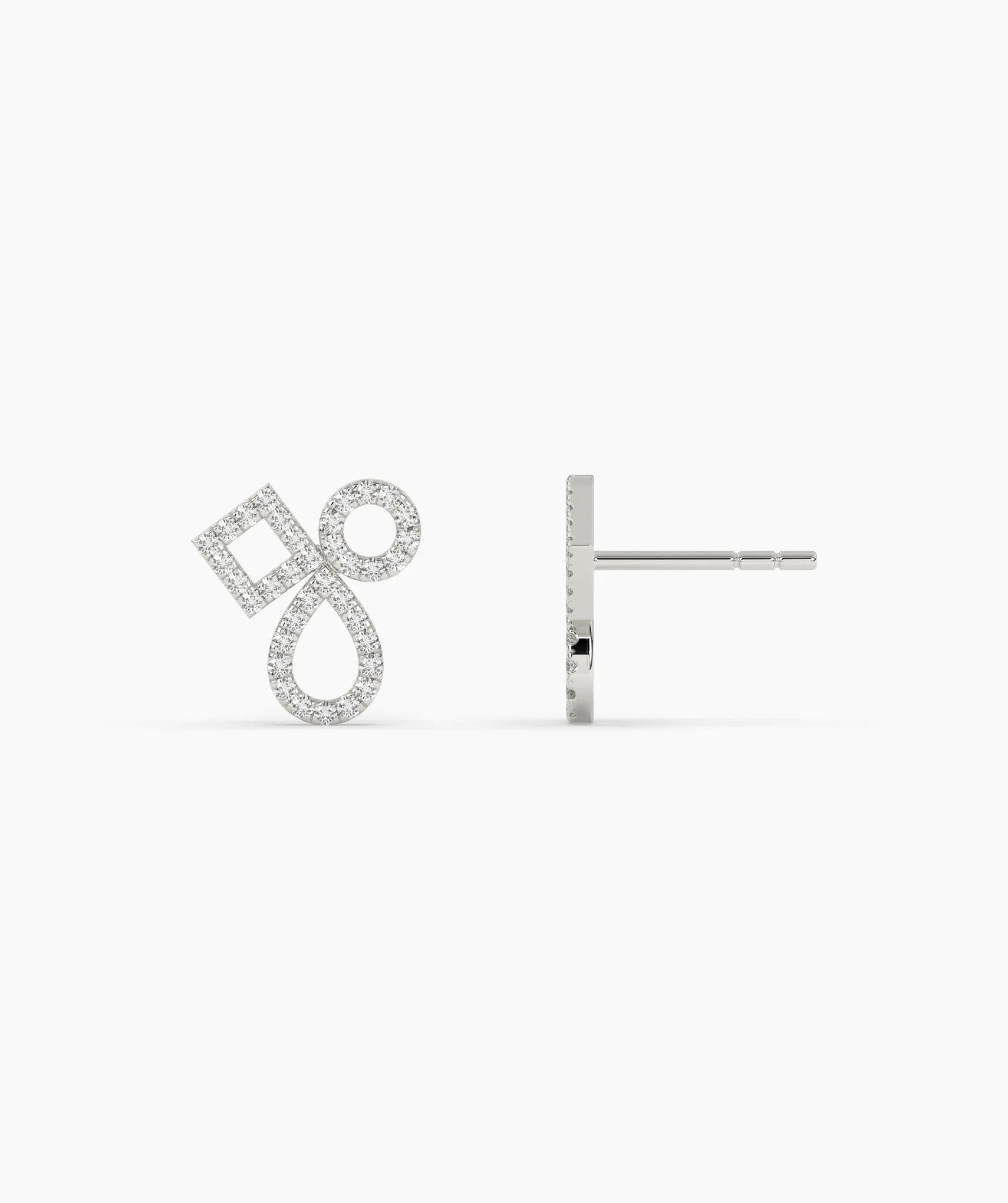 Chic Interlace Diamond Earrings