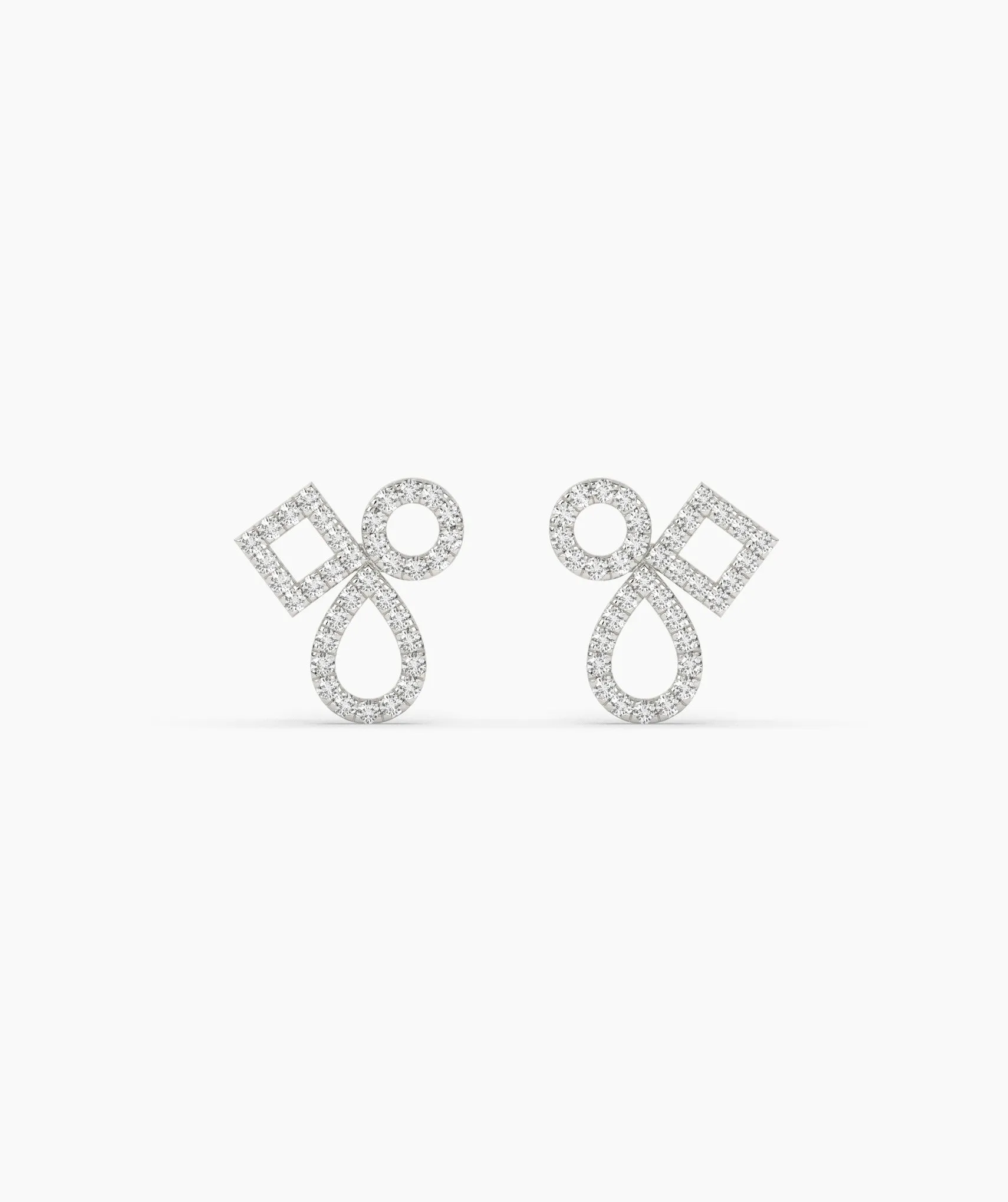 Chic Interlace Diamond Earrings