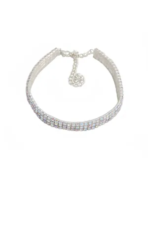 Child Iridescent Rhinestone Choker